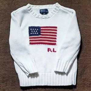 Polo by Ralph Lauren Cable Sweater Size 4T